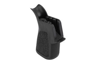 Bravo Company pistol grip for AR-15 constructed from black polymer.